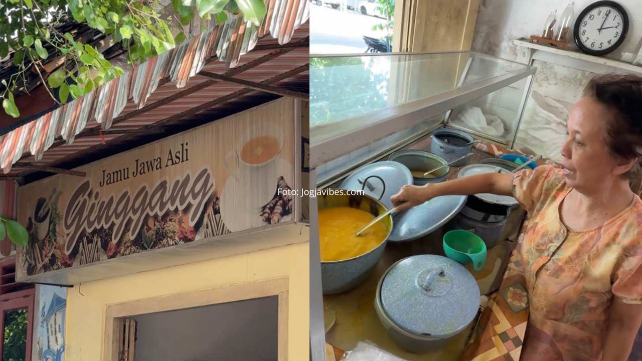 Jamu Ginggang Pakualaman di lokasi warung tradisional Yogyakarta