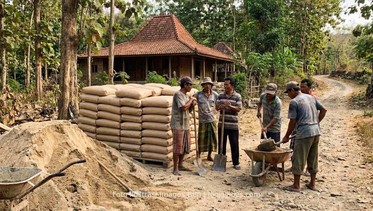 Bikin Jalan Desa Mulus, Denda Selingkuh di Gunungkidul Tembus 10 Dump Pasir dan 200 Sak Semen